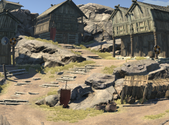 Scene with Lens Distortion effect